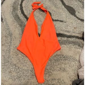 Whole piece thong swimsuit